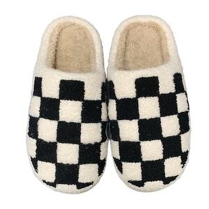 NWT - Checkered Slippers